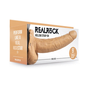 RealRock Realistic Hollow Strap-On- With Balls