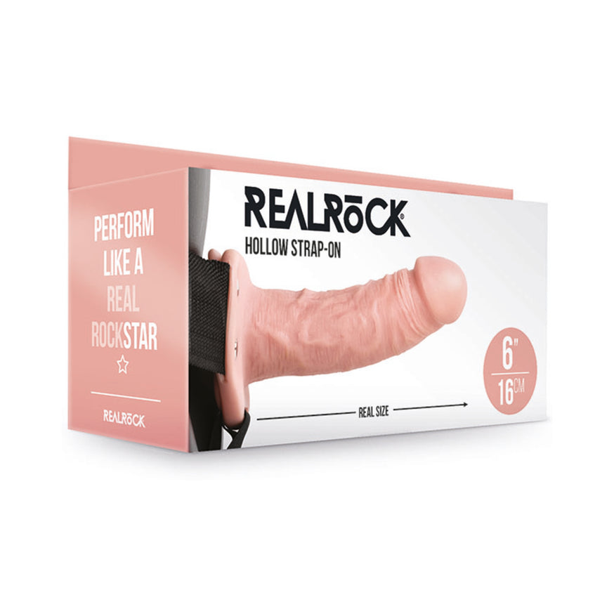 RealRock Realistic Hollow Strap-On- w/o Balls