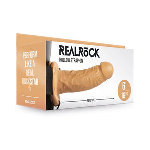 RealRock Realistic Hollow Strap-On- w/o Balls