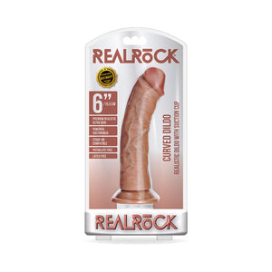 RealRock Realistic Curved Dildo- w/o Balls