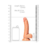 RealRock Realistic Curved Dildo- With Balls