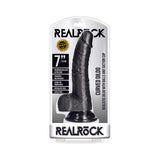 RealRock Realistic Curved Dildo- With Balls