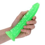 RealRock GITD Slim Dildo- Neon Green