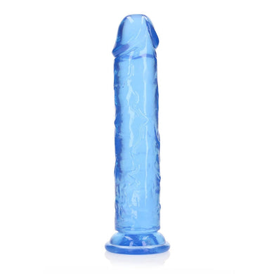 RealRock Crystal Clear Straight 10in- Dildo Without Balls