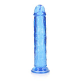 RealRock Crystal Clear Straight 11in- Dildo Without Balls