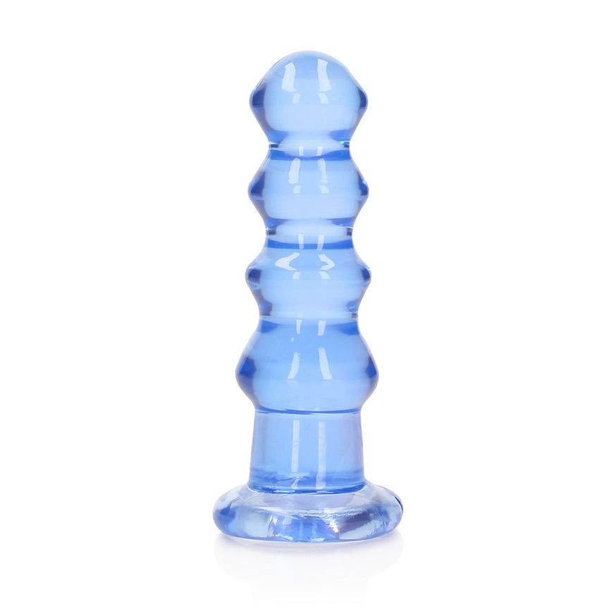 RealRock Crystal Clear Curvy 5.5in- Dildo/Plug