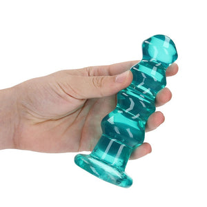 RealRock Crystal Clear Curvy 5.5in- Dildo/Plug