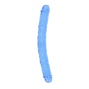 RealRock Crystal Clear Double Dong 13in, 18in. Dual-Ended Dildo