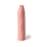 Fantasy X-tensions Elite Uncut 7 in. Open-Ended Silicone Enhancement Sleeve- Beige