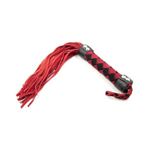 Ple'sur 15.5 in. Leather Flogger- Red