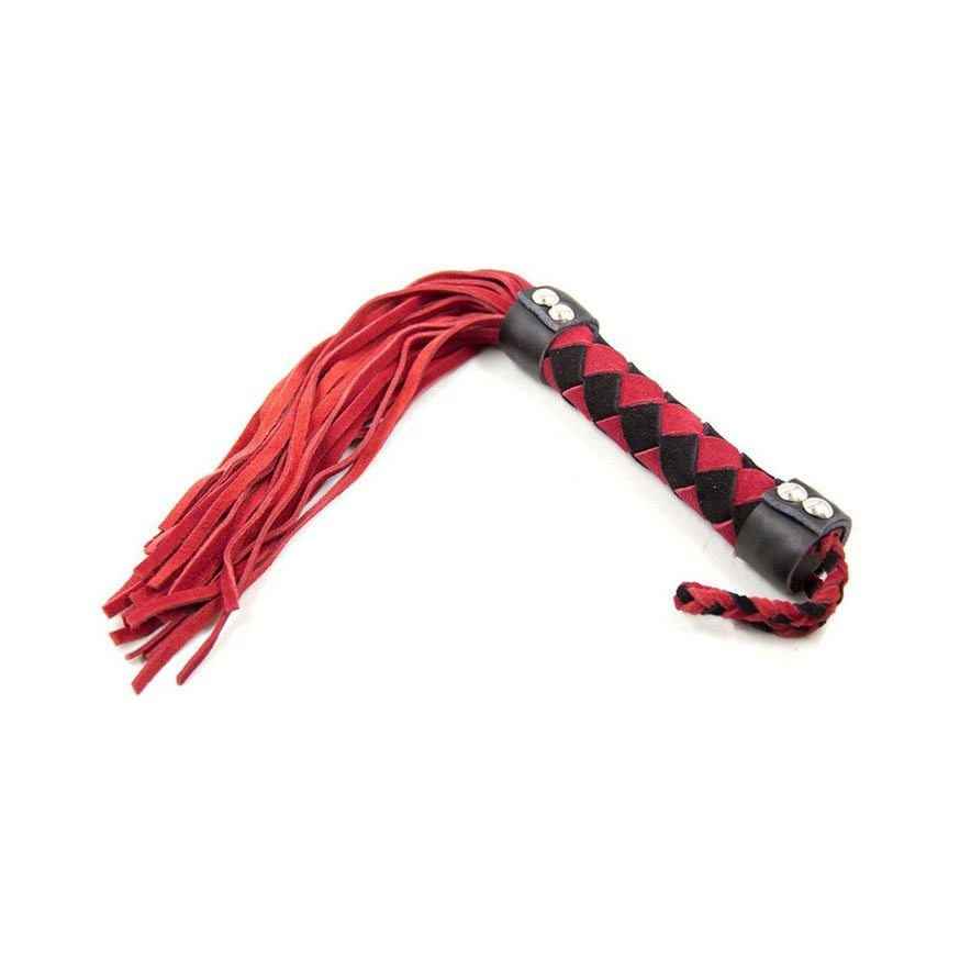 Ple'sur 15.5 in. Leather Flogger- Red
