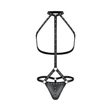 Male Power Fetish Gladiator High-Neck Strappy Body Harness