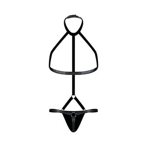 Male Power Fetish Gladiator High-Neck Strappy Body Harness