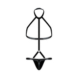 Male Power Fetish Gladiator High-Neck Strappy Body Harness