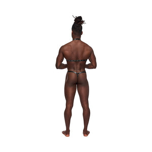Male Power Fetish Gladiator High-Neck Strappy Body Harness