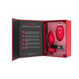 B-Vibe Vibrating Remote-Controlled Plug with Heart-Shaped Jewel Base M/L Red