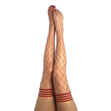 Claduia Large Diamond Red Fishnet