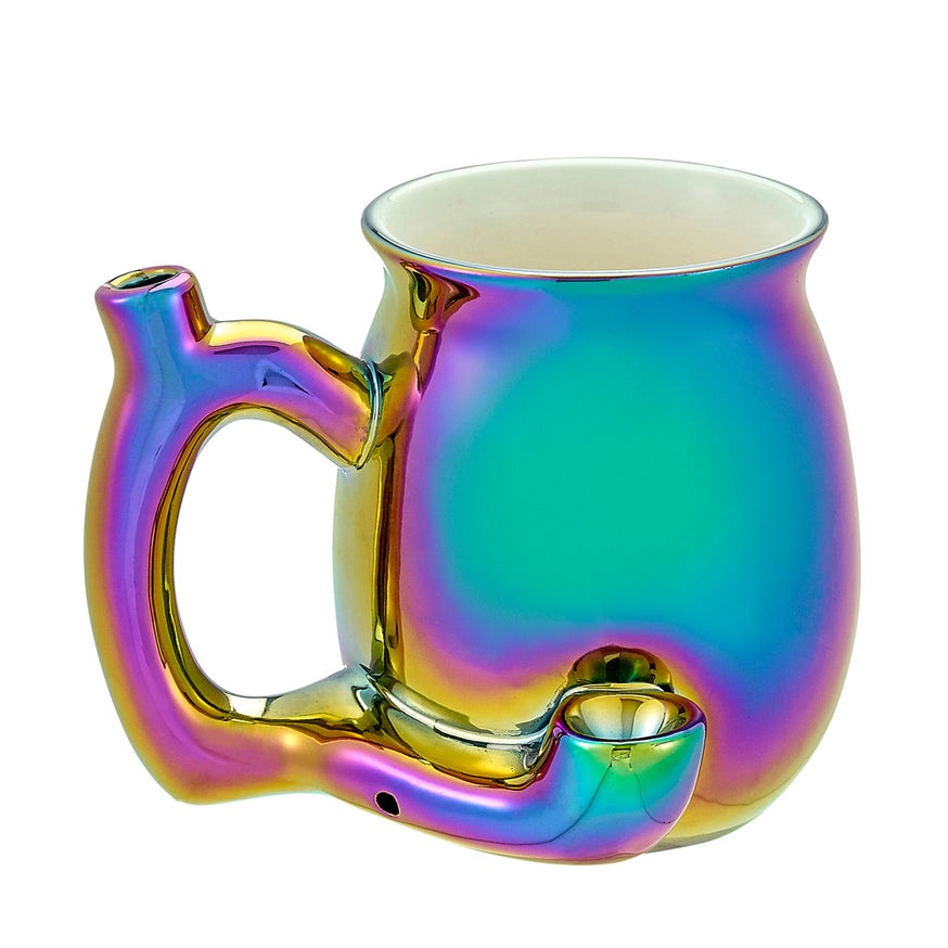 Electroplated Iridescent Roast & Toast Mug