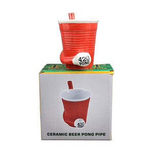 Red Beer Pong '420 Pong' Roast & Toast Mug
