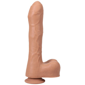 Fort Troff Uncut Thruster Mini Fuck Machine 8.5 in. Thrusting Dildo- Tan