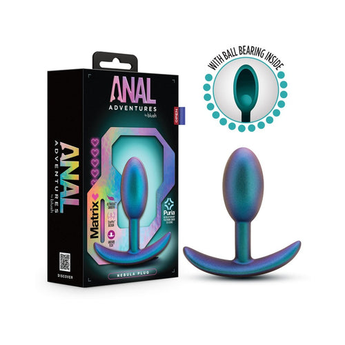 Anal Adventures Matrix Nebula Plug- Lunar Blue