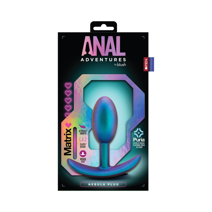 Anal Adventures Matrix Nebula Plug- Lunar Blue
