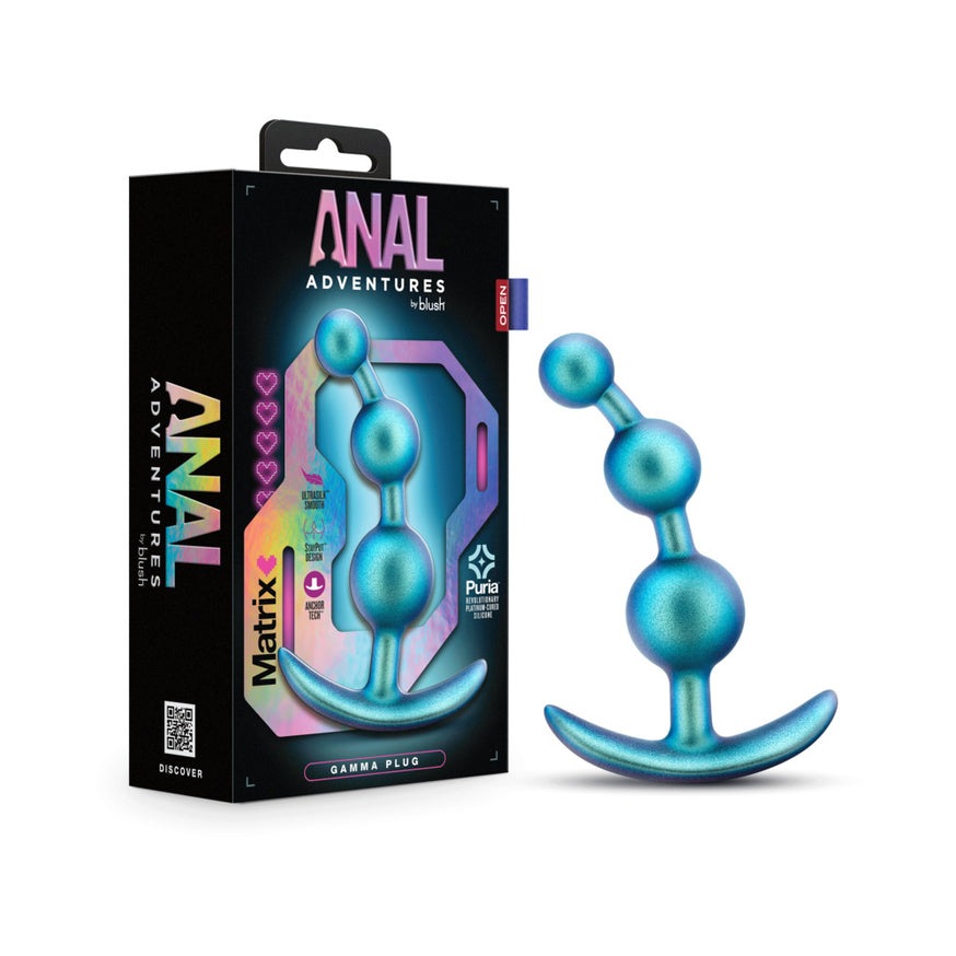 Anal Adventures Matrix Gamma Plug- Neptune Teal
