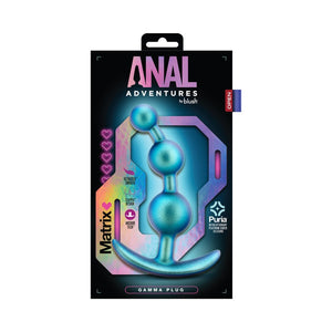 Anal Adventures Matrix Gamma Plug- Neptune Teal