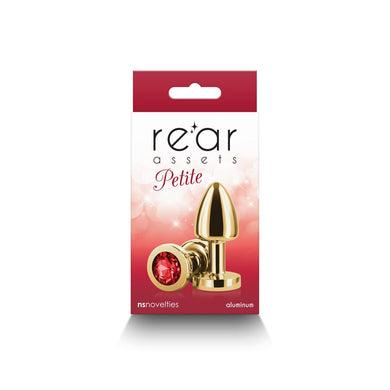 Rear Assets Petite Anal Plug- Gold/Red