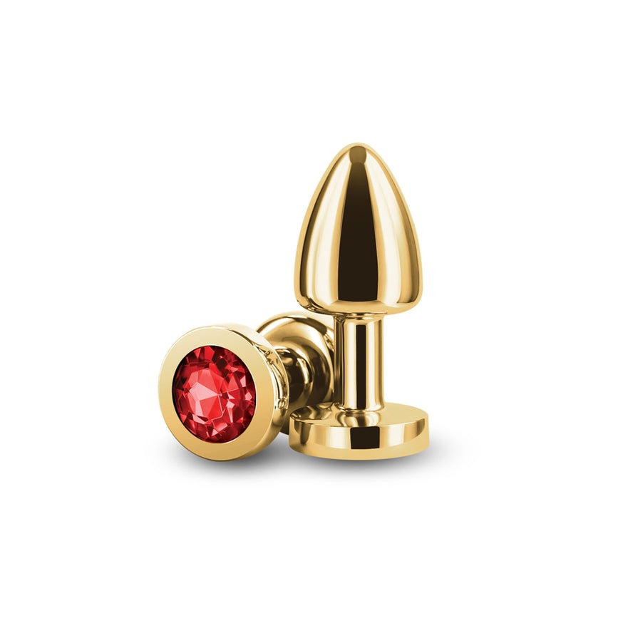 Rear Assets Petite Anal Plug- Gold/Red