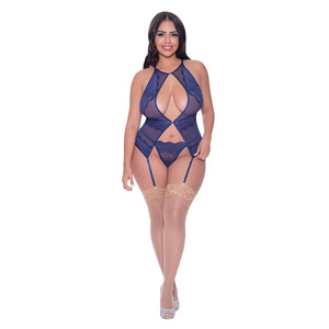 Magic Silk Berrylicious Basque & G-String Set- Blueberry