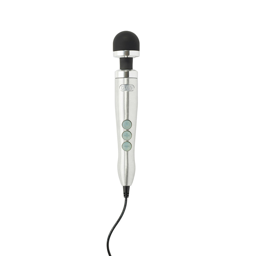 Doxy Die Cast 3 Compact Wand Vibrator- Brushed Metal