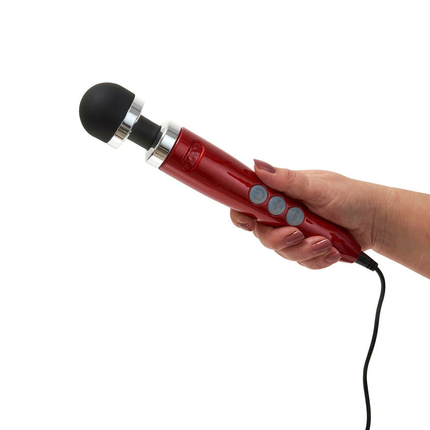 Doxy Die Cast 3 Compact Wand Vibrator- Candy Red