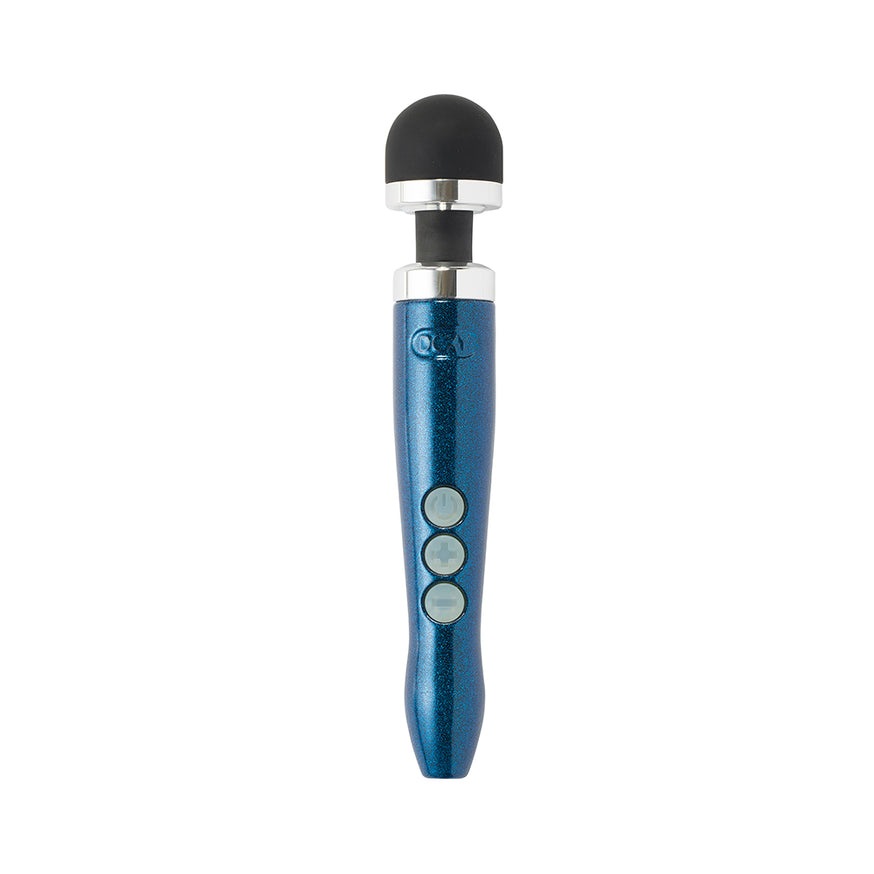 Doxy Die Cast 3R Rechargeable Compact Wand Vibrator- Blue Flame