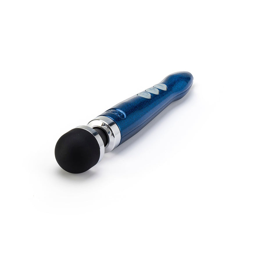 Doxy Die Cast 3R Rechargeable Compact Wand Vibrator- Blue Flame
