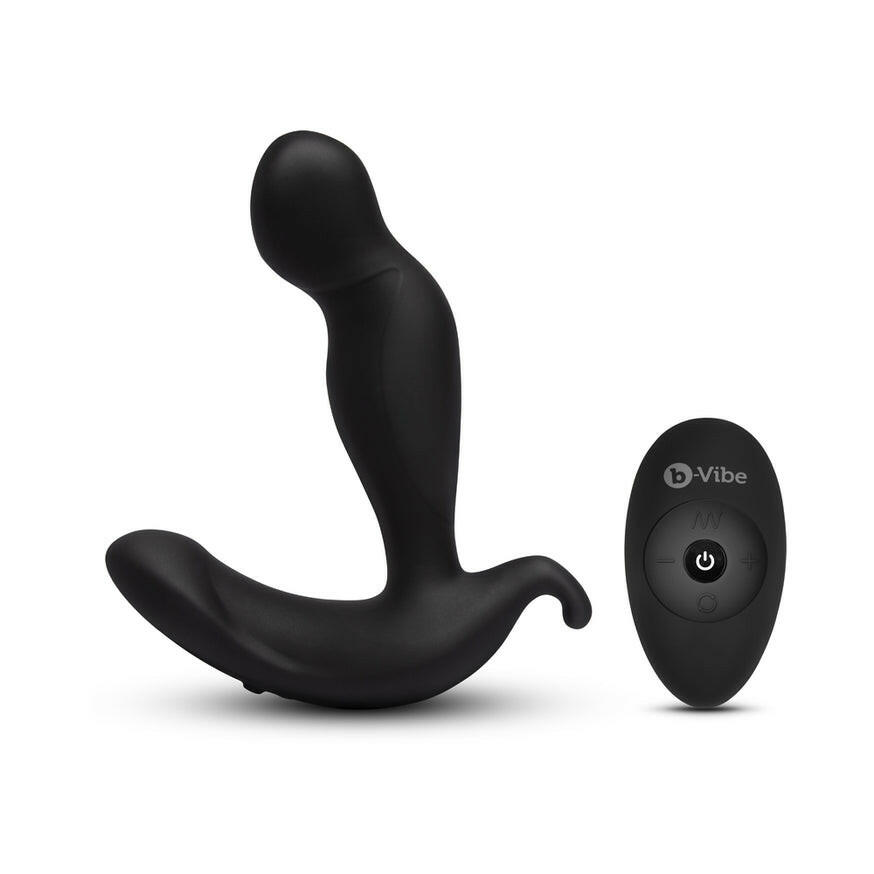 B-Vibe 360 Rotating and Vibrating Plug- Black