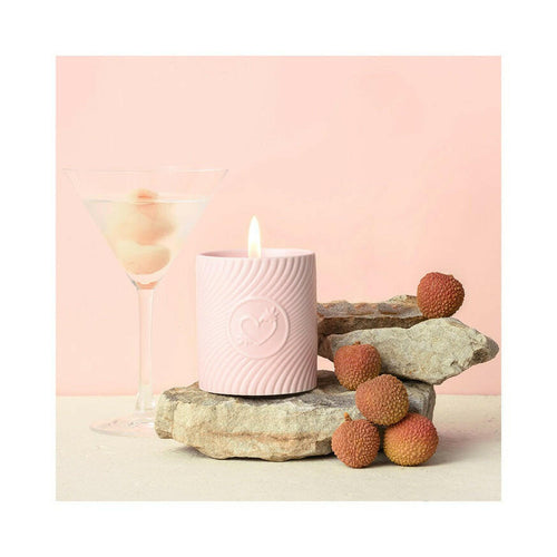 HighOnLove Pink Massage Candle Litchi Martini