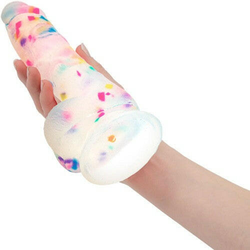 Addiction - Party Marty 7.5" Frost & Confetti suction-cup Dildo