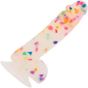 Addiction - Party Marty 7.5" Frost & Confetti suction-cup Dildo