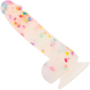 Addiction - Party Marty 7.5" Frost & Confetti suction-cup Dildo