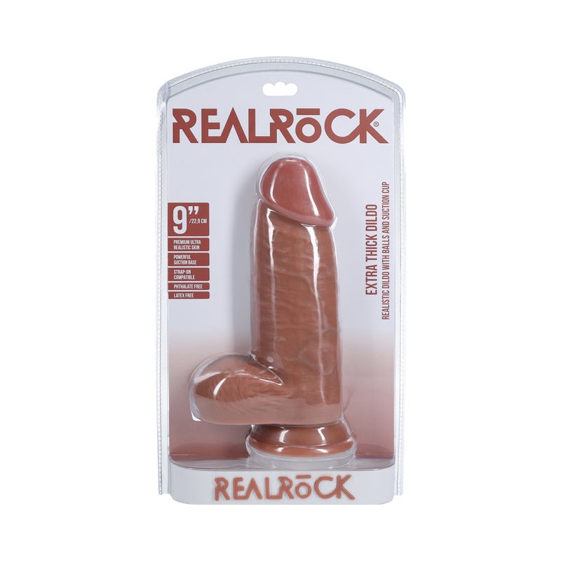 RealRock Extra Thick Dildo with Balls