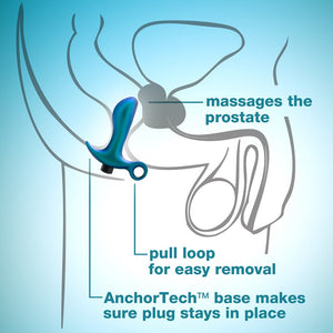 Anal Adventures Matrix Teleportation Plug- Lunar Blue