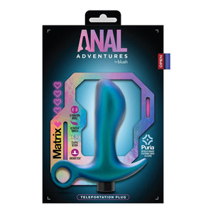 Anal Adventures Matrix Teleportation Plug- Lunar Blue