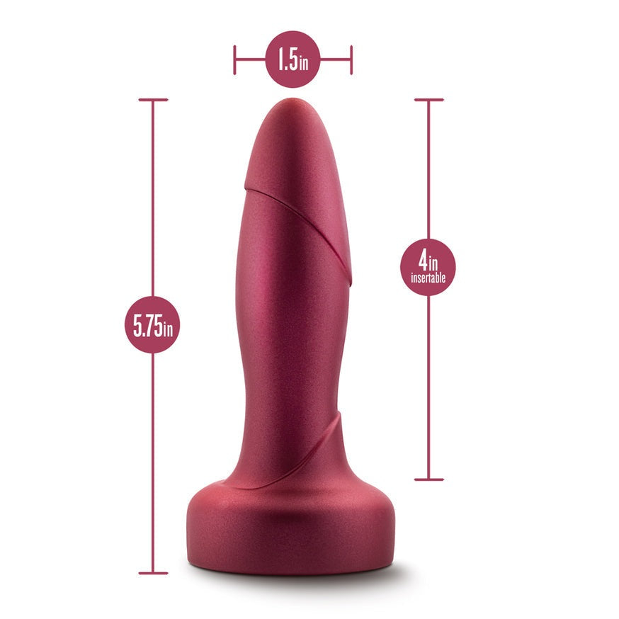 Anal Adventures Matrix Atomic Plug with Remote- Martian Wine