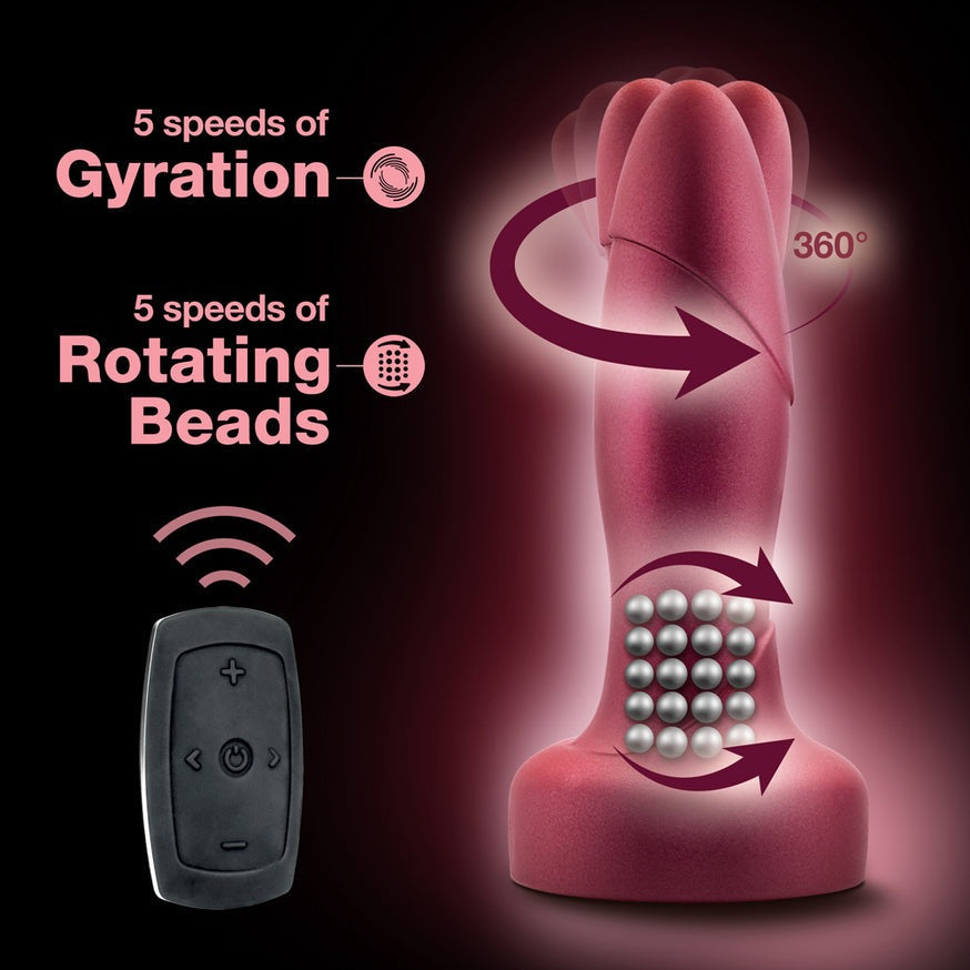 Anal Adventures Matrix Atomic Plug with Remote- Martian Wine
