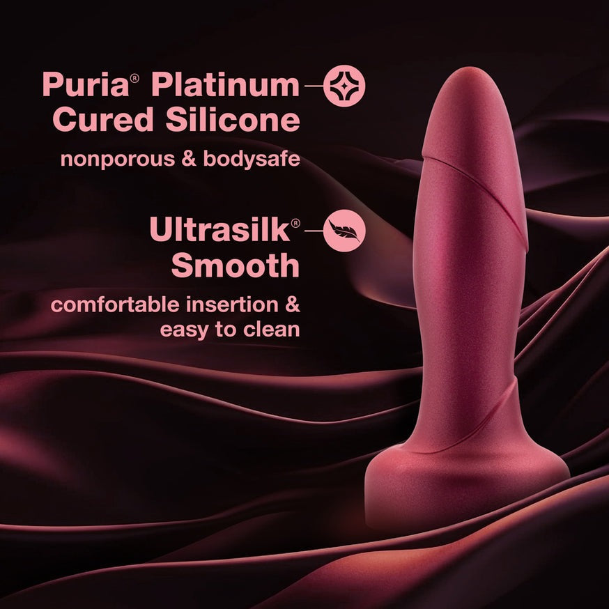 Anal Adventures Matrix Atomic Plug with Remote- Martian Wine