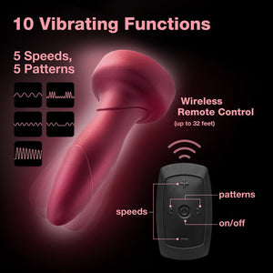 Anal Adventures Matrix Atomic Plug with Remote- Martian Wine