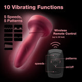 Anal Adventures Matrix Atomic Plug with Remote- Martian Wine