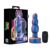 Anal Adventures Matrix Kinetik Plug with Remote- Space Age Blue