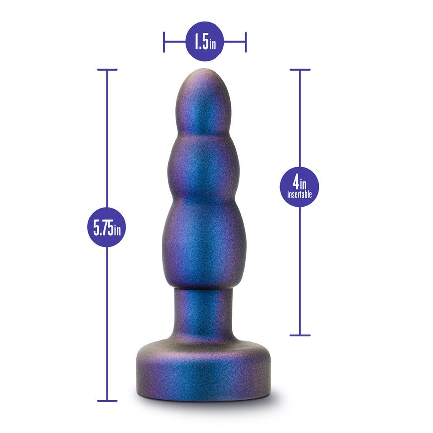 Anal Adventures Matrix Kinetik Plug with Remote- Space Age Blue